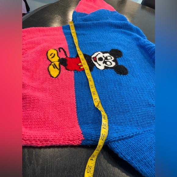 Vintage Handmade Michel Bachoz Collette Nivelle Disney Sweater Sz Med Paris RARE - Picture 6 of 6